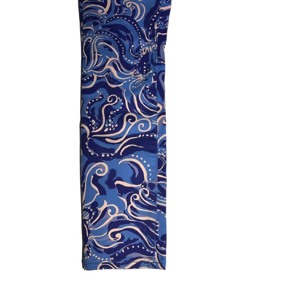 Lilly Pulitzer skinny jeans in size 00. Blue and white with gold hardware - Picture 10 of 16